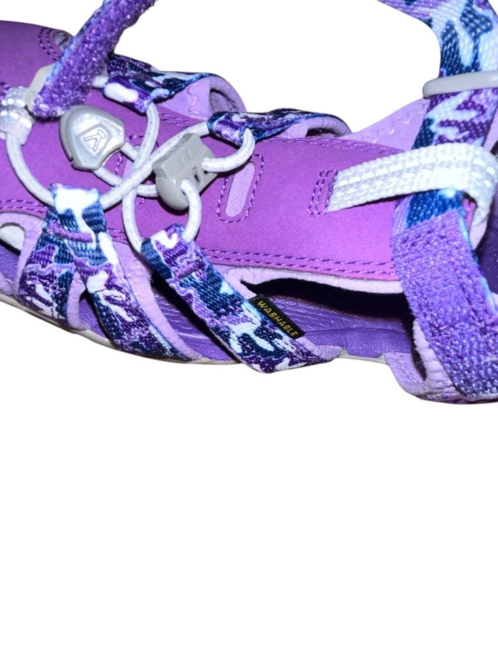 Keen Big Kids' Seacamp II CNX Purple Camo Sz 4 NWOT! - Picture 9 of 12